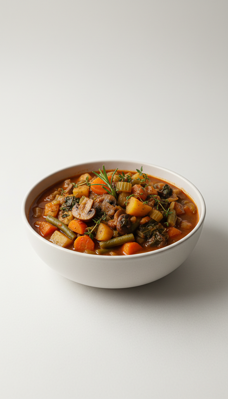 Hearty Vegetable Stew with Root Veggies