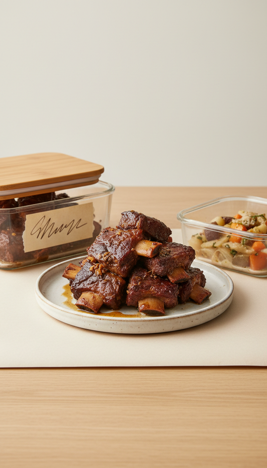 Slow-Braised Beef Short Ribs in Savory Gravy
